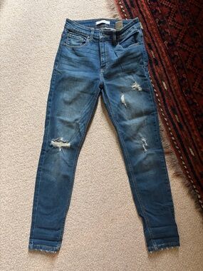 eunina dark blue skinny high-rise jeans